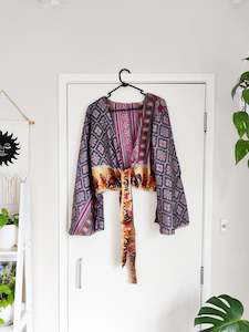 Tops: Silk Tie Top