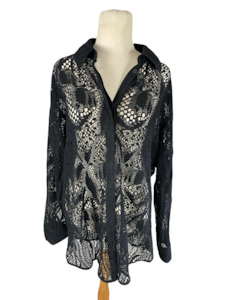 Moochi adapt lace longline shirt | size 12