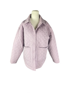 I love Ugly Hi Stranger quilted shacket in dusty pink | size 12 - $219 RRP