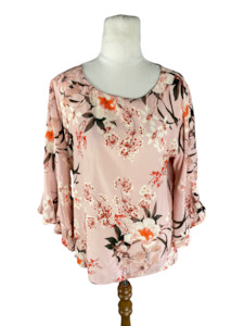 Repertoire pink floral top | size 12