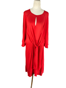 Long sleeve dress: Storm red dress | size 12