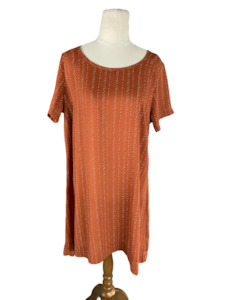 Short sleeve dress: Glassons orange short sleeve dress | size 12