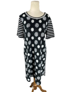 Chalk black/white pattern dress | size 10