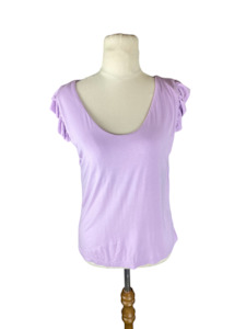 BNWT - Sass Naomi Frill Top in Lavendar | size 10 - RRP $49.99