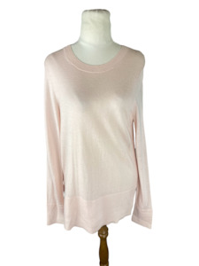 Country Road wool & silk light pink jumper | size 10