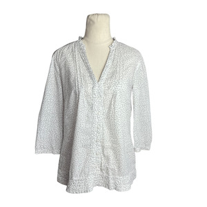 Sale: Espirit white flower shirt | size 10