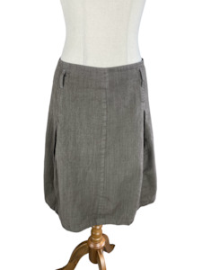 Helen Cherry wool pleated skirt | size 14