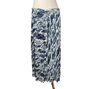 Trenery pleated pattern midi skirt | size 10