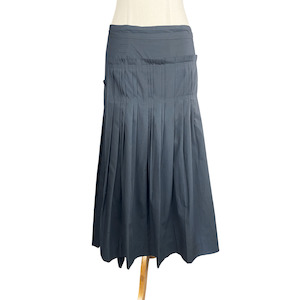 Skirts: COS pleated black midi skirt | size 16 or 44