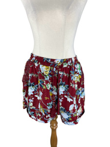 Shorts: Charlo red floral shorts | size 12