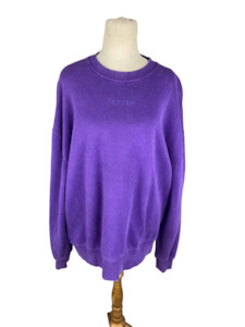 Huffer longline cotton jumper | size mens medium