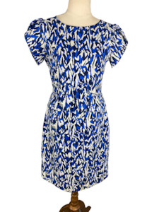 Karen Walker blue pattern dress | size 6