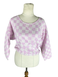 Gorman checkered lilac top | size 6