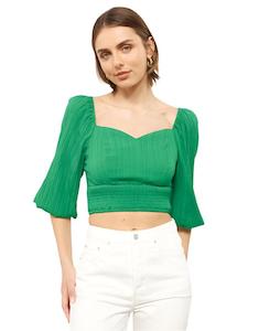 BNWT - Atmos&Here Joelle Puff Sleeve Top | size 12