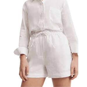 Shorts: Country Road Organically Grown Linen Relaxed Short | size 12