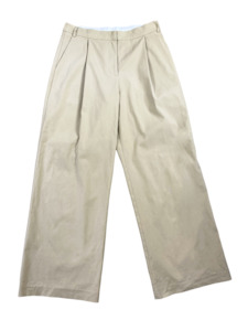 Pants: Superette beige full length wide leg pants | size 10