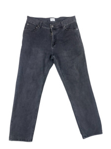 Jeans: Huffer high-waist Travis jean in black | size 30