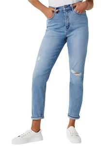 Jeanswest high waisted tapered crop jeans | size 10