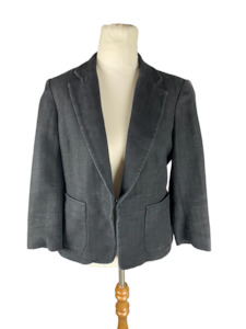 Maje linen-blend blazer with 3/4 sleeves | size 6-8