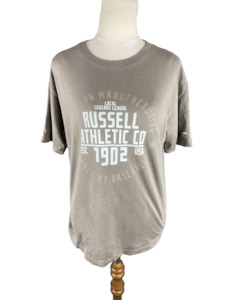 Activewear: Russell Athletic beige tee | size 8