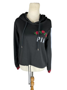 Pia hoodie with rose detail | size 8