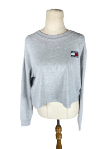 Activewear: Tommy Hilfiger grey long sleeve top | size 10