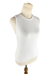 Activewear: Lululemon scrunch white tank | size 8