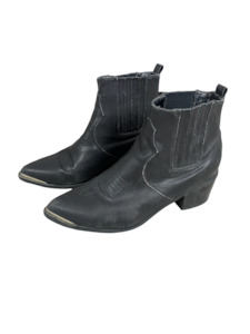 Shoes: No label black pointed boots | size 9 or EU 40