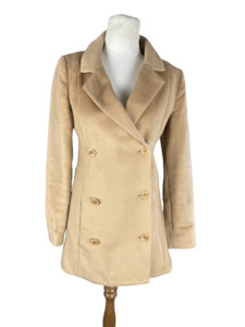 Coats: Liam 100% wool camel coat | size 8