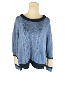 Jumpers: Blue cable jumper | size 10