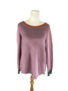 Jumpers: No Label wool-blend purple jumper | size 10