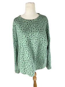 Jumpers: SEED green animal print jumper | size 14