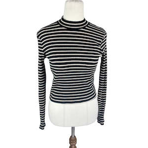 Jumpers: Dotti striped turtle neck jumper | size 6