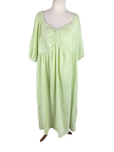 Lime cotton maxi dress | size 18