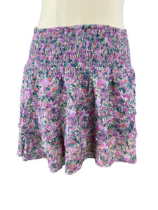 Pia purple pattern floral skirt | size large