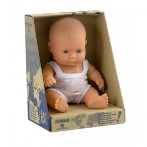 Miniland Anatomically Correct Baby Doll 21cm Caucasian Boy