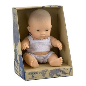 Miniland Anatomically Correct Baby Doll 21cm Asian Boy