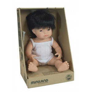 Miniland Anatomically Correct Baby Doll 38cm Asian Boy