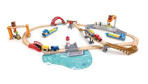 Hape Lift & Load Harbour Set