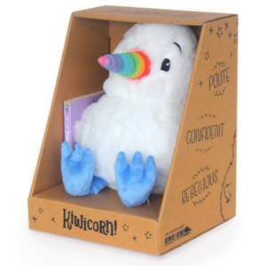 Kiwicorn Plush Toy with Board Book