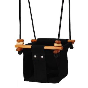 SOLVEJ Baby Toddler Swing - Coral Black