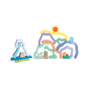 Toy: *Hape Nature Scene Stacking Blocks