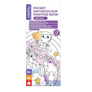 MIEREDU Pocket Watercolour Painting Book - Unicorns