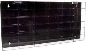 1: 64 Scale 36 Car Arcrylic Display Case With Door By Autoworld [cars not included]