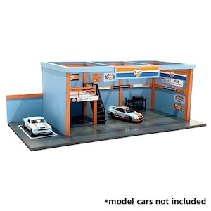 1: 64 GARAGE GULF DECALS BY AMERICAN DIORAMA [cars not included]