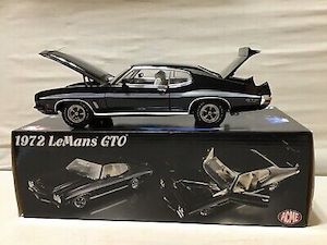 1972 LeMans Pontiac GTO Black 1: 18 By ACME