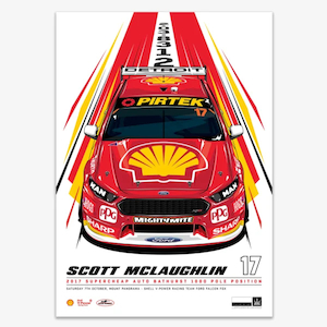 Authentic collectibles: Scott McLaughlin 2017 Bathurst 1000 Pole