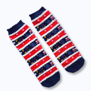 Stripe Christmas Socks