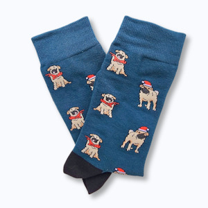 Clothing: Christmas Pug Socks