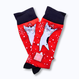 Clothing: Christmas Cat Socks